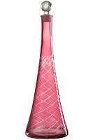J-Line Tiige karaf Rood Glas