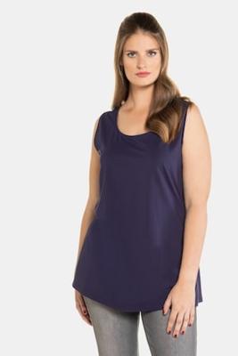 Ulla Popken Top, crêpekwaliteit, brede schouderbandjes - Grote Maten