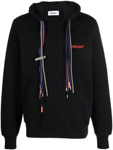 AMBUSH hoodie en coton à lien de resserrage - Noir