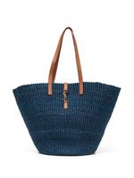 Saint Laurent sac à main Panier médium en crochet - Bleu