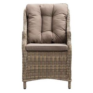 Le Sud loungefauteuil hoog Verona - kubu grijs - 61x76x96 cm - Leen Bakker