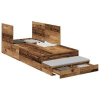 vidaXL Opbergbedframe Oud Hout 100x200 cm