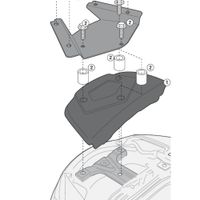 GIVI Bevestigingskit special rack, Motorspecifieke bagage, SR3104KIT - thumbnail