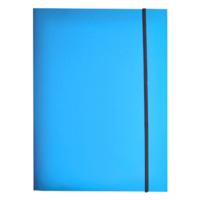 Soho elastomap A4 polypropyleen blauw