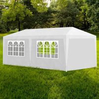 Partytent feesttent 3x6 mtr wit - thumbnail