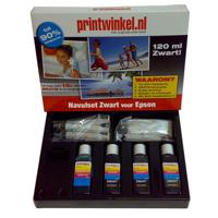 Epson Luxe navulset zwart (8 tot 10x navullen!)