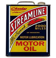 Streamline Motor Oil Can Retro Zwaar Metalen Bord 44 X 35,5 cm - thumbnail