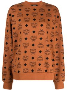 MCM sweat en coton à imprimé monogrammé - Marron