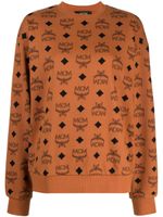 MCM sweat en coton à imprimé monogrammé - Marron