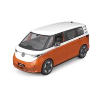 Maisto VW ID.Buzz (2023): modelauto op schaal 1:25, beweegbare kofferbak en deuren, wit-oranje (532914O)