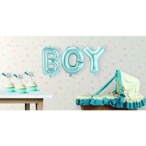 Set baby blauwe folie ballonnen &apos;Boy&apos;