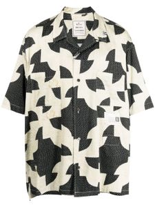 Maison MIHARA YASUHIRO chemise à design patchwork - Noir