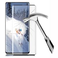 Samsung Galaxy S10 Full Cover Glazen Screenprotector - Zwarte Rand - thumbnail