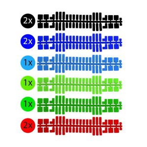 Ministeck Set I - 9 Color Strips (31601 - 31606) - Polybag