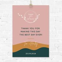 Poster abstract garden bedankjes