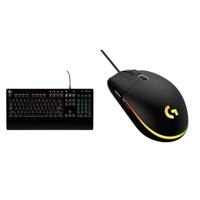 Logitech G213 Prodigy Gaming Toetsenbord Met RGB-verlichting, Zwart & Logitech G G203 LIGHTSYNC Gaming Mouse