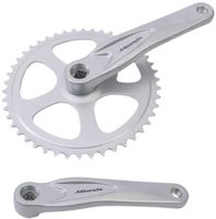 Miranda Crankset alu zilver 46 tands 3 32 + 1 8 bulk