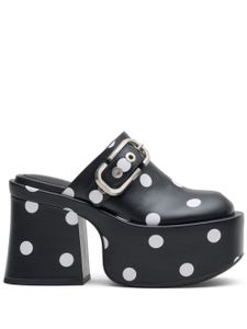 Marc Jacobs mules The J Marc 115 mm à pois - Noir