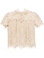 Ermanno Scervino blouse brodée à découpe - Tons neutres