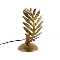 Ylumen Tafellamp Palm 1 blad H 24 cm goud bruin - thumbnail