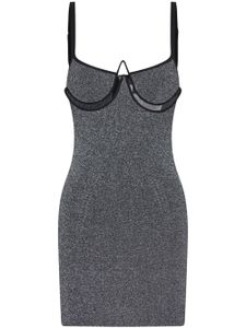 Dion Lee robe-bustier à coupe courte - Noir