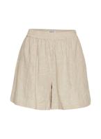 Msch Copenhagen Mschilektra Shorts Emb 18413 Korte Broeken Oatmeal - thumbnail