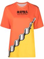 Rabanne x Kimura t-shirt colour block - Orange