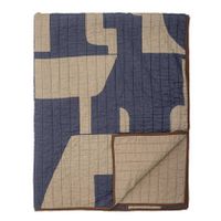 Bloomingville Roosi Plaid - 150 x 130 cm - Blauw