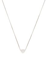 Chopard collier My Happy Heart en or blanc 18ct serti de diamants - Argent