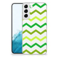 Samsung Galaxy S22 Plus TPU bumper Zigzag Groen