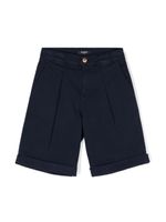 Balmain Kids short en serge à plis - Bleu