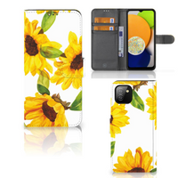 Hoesje voor Samsung Galaxy A03 Zonnebloemen