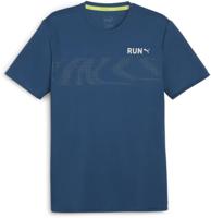 Puma Run Favourite T-shirt met korte mouwen voor heren, donkerblauw - merk EAN: 4099685460786 - Maat: M