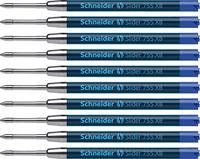 Schneider 175503 Slider 755 balpenvulling (ViscoGlide-technologie, onuitwisbaar, XBextra breed) pak van 10, blauw,10er Pack