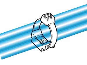 HellermannTyton LKCSF1-PA66-BK Bevestigingssokkel Schroefbaar, Nieten 151-27202 Bundel-Ø (bereik) 13 mm (max) 1 stuk(s)