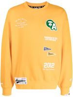 AAPE BY *A BATHING APE® sweat en jersey à logo brodé - Jaune - thumbnail