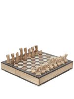 Brunello Cucinelli jeu d'échecs et de dames Krion® - Marron