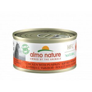 Almo Nature HFC Natural kip met pompoen natvoer kat (70 g) 24 x 70 g