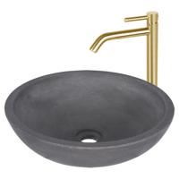 Differnz Ravano fontein met fonteinkraan mat goud