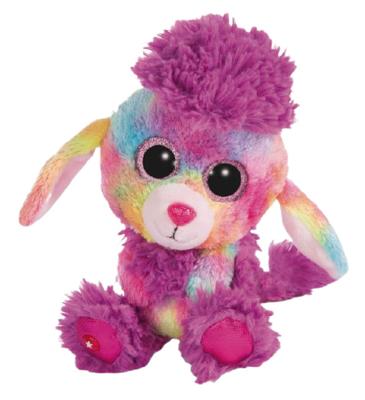 Nici knuffelhond Glubschis poedel junior 15 cm pluche paars Nici knuffelhond Glubschis poedel junior 15 cm pluche paars