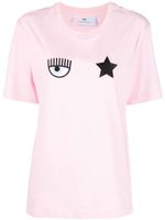 Chiara Ferragni t-shirt en coton à logo imprimé - Rose