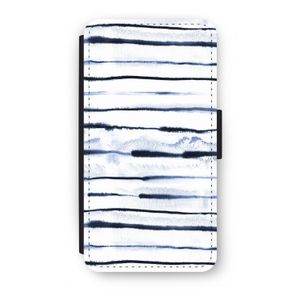 Ink Stripes: iPhone XS Flip Hoesje