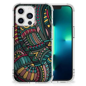 Apple iPhone 13 Pro Doorzichtige Silicone Hoesje Aztec