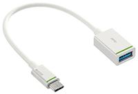 Leitz Data-oplaadkabel, USB-C naar USB-A(F), 0,15 m, wit, 63370001