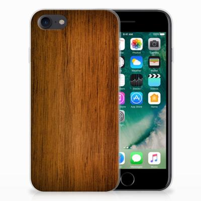 iPhone SE 2022 | SE 2020 | 8 | 7 Bumper Hoesje Donker Hout iPhone SE 2022 | SE 2020 | 8 | 7 Bumper Hoesje Donker Hout