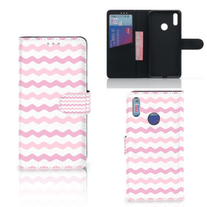 Huawei Y7 (2019) Telefoon Hoesje Waves Roze