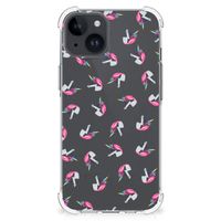 Doorzichtige Silicone Hoesje voor iPhone 15 Unicorns