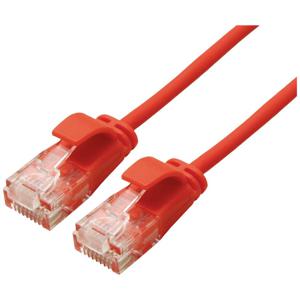 ROLINE UTP Data Center Patchkabel Cat.6A (Class EA), LSOH, extra dun, rood, 1,5 m