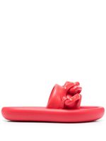 Stella McCartney Air chain-embellished slides - Rouge - thumbnail