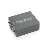 VGA naar HDMI Adapter - Marmitek Connect VH51 - HDMI Converter - 3,5 mm aansluiting - Full HD - Geen software nodig - 720 of 1080P zelf selecteren - Automatische Zoomfunctie, grijs